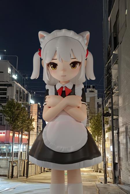 huge girl on street