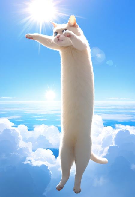 のびーるたん / long cat meme / illustrious