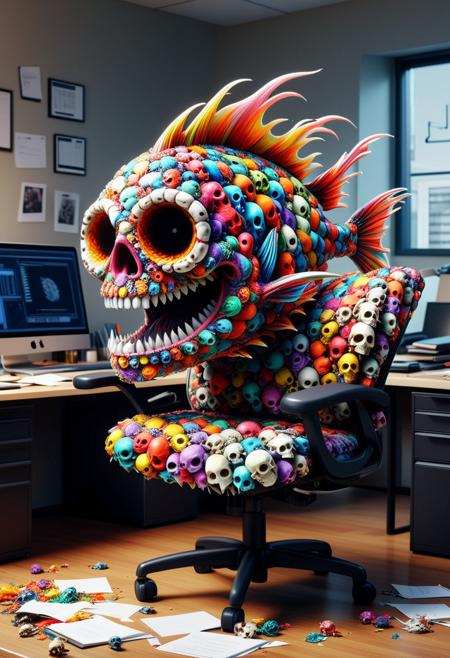 Colorful Skulls - World Morph