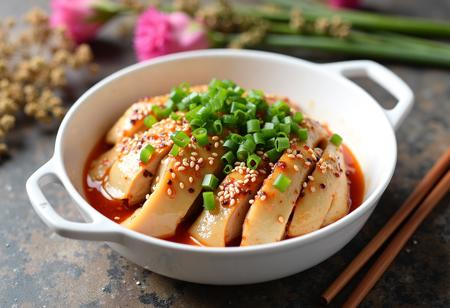 Flux-口水鸡-Steamed Chicken with Chili Sauce