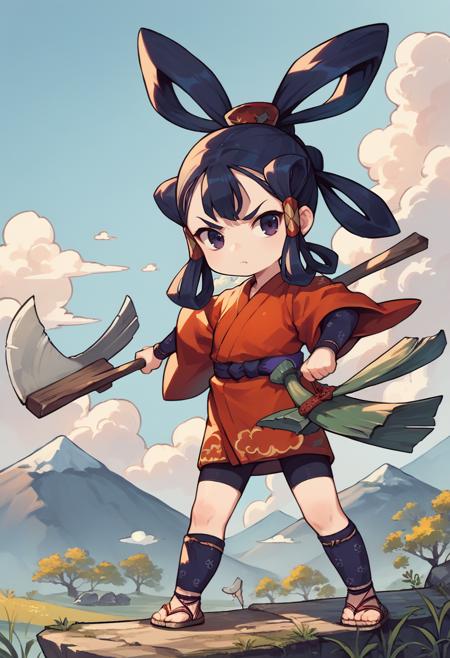 Sakuna (Sakuna: Of Rice and Ruin) [Pony Diffusion]