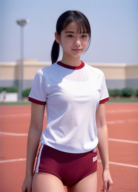 日本の体操服/ Traditional Japanese gym uniforms.