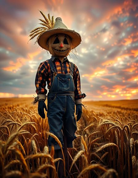 wheat field at dusk background