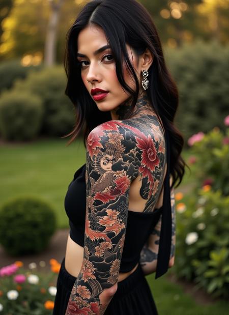 Flux - Traditional Japanese Style Full-Sleeve Tattoo - By Devildonia