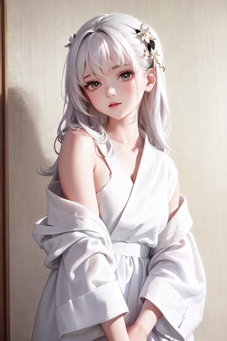 White Bathrobe | 白色浴袍 (Kui)版本V1 (ID: 559441)