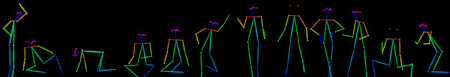 Row of40 people POSE , multi view,40个人的动作PNG图,多视图版本V1.5 (12P) (12P)