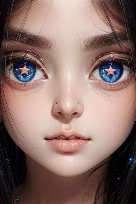 Star Shaped Pupils - Closeup