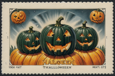 Halloween postcards from the early 1900s