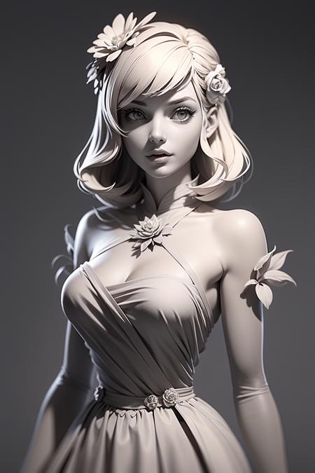 Clay Render Style/白模渲染风格