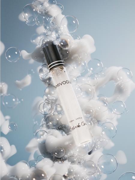 bubbles and clouds background